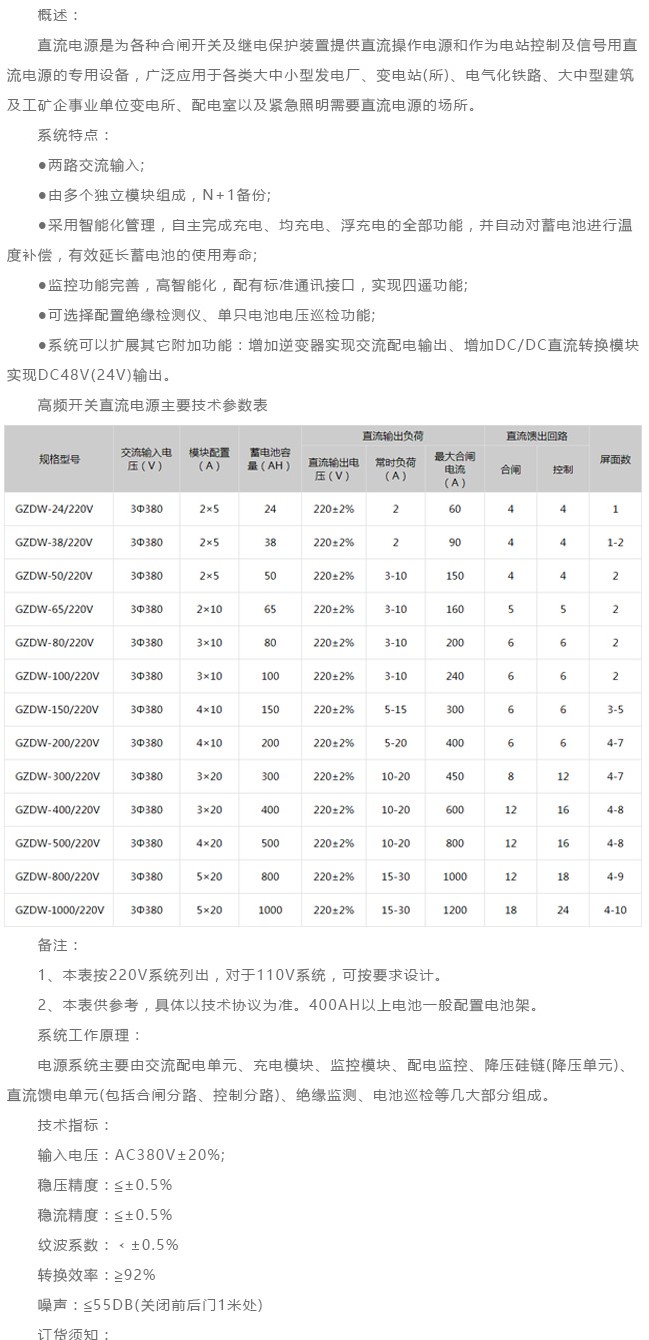 艾默生配置直流屏40AH