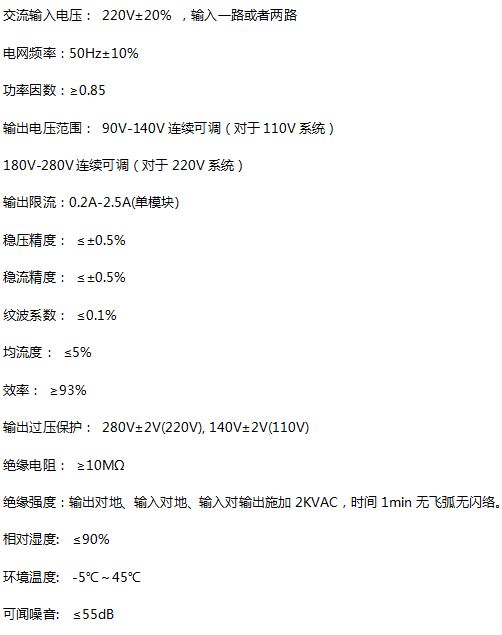 壁掛直流屏技術參數(shù)